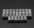 Vikings Rune Beard & Hair Beads Set - Silver