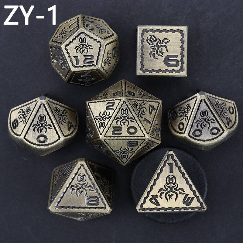 Metal  Dice Polyhedron RPG 7 Items