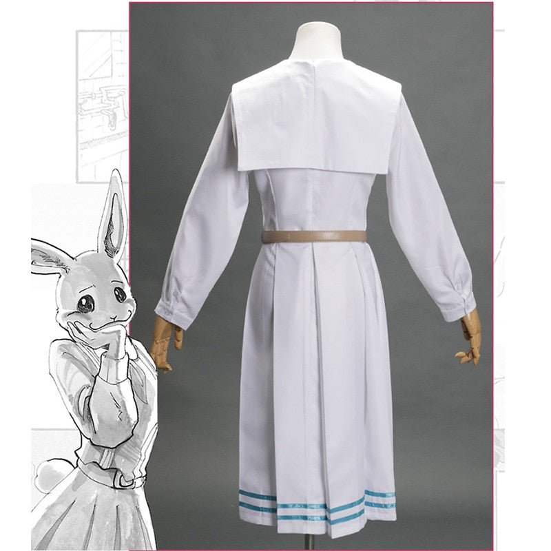 Beastars Haru Costume Lolita Haru Cosplay Dress Skirt  Women School Uniform White Rabbit Girls Japanese Uniform Outfit