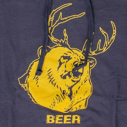 Beer Bear+Deer Mac Hoodie Sweatshirt - S