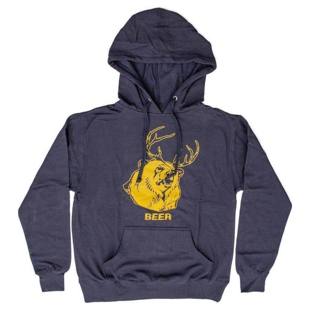 Beer Bear+Deer Mac Hoodie Sweatshirt - S