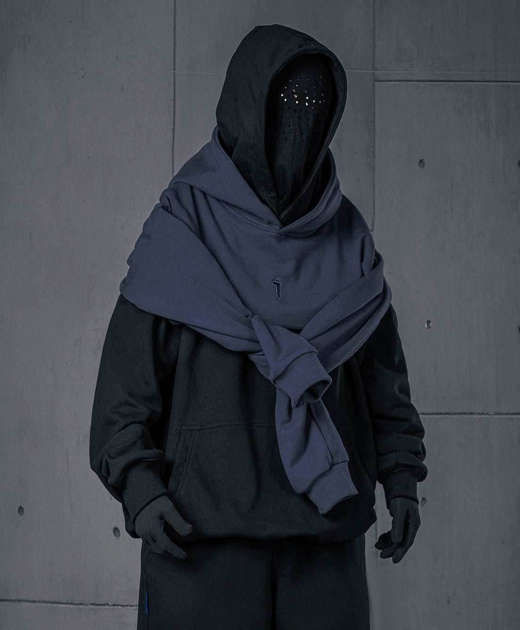 HiH30 Double Double I-Tech Hoodie - Black / M