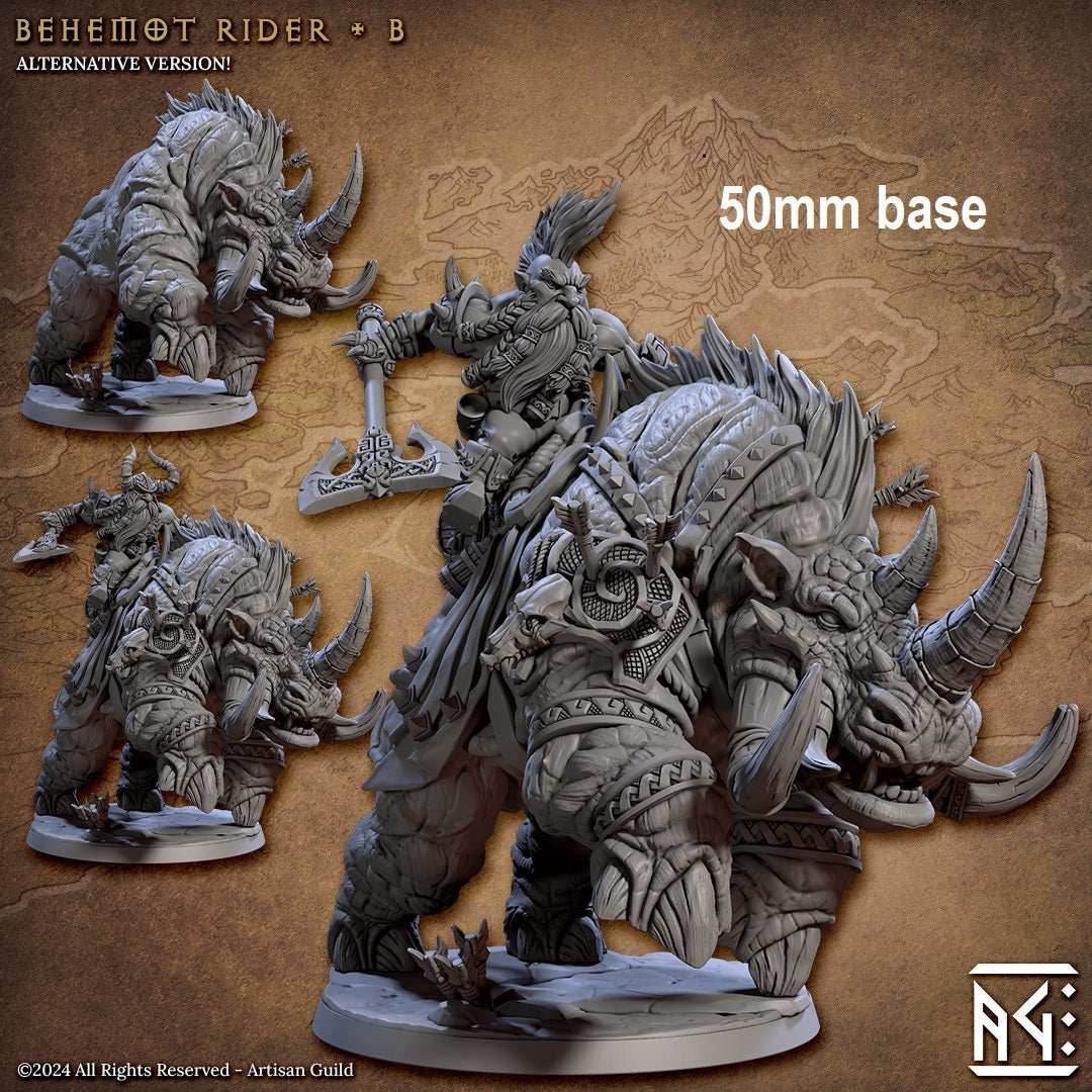 Behemot Rider (Base Sculpt B) - With Helmet / Double-Sided Axe