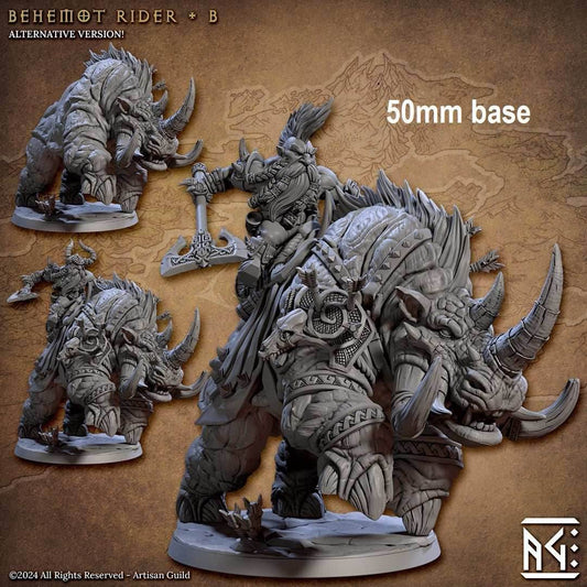 Behemot Rider (Base Sculpt B) - With Helmet / Double-Sided Axe