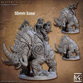 Behemot Rider (Base Sculpt C) - With Helmet / Orc Head / Axe