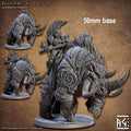 Behemot Rider (Base Sculpt D) - With Helmet / Double-Sided Axe
