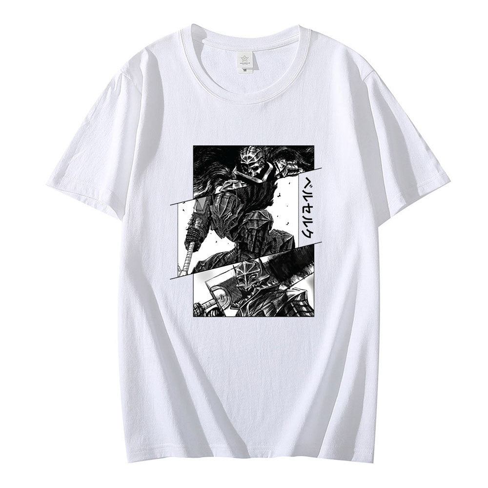 Berserk Guts T Shirt for Men Manga Swordsman Gatsu Sacrifice