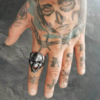 Berserker Stainless Steel Viking Skull Ring - Stainless steel / 7