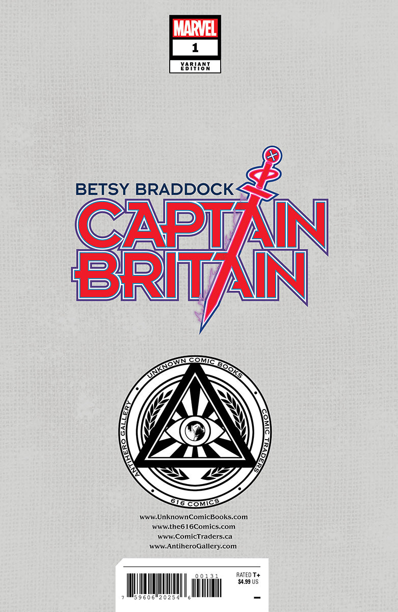 Betsy Braddock: Captain Britain #1 Unknown Comics Miguel Mercado Exclusive Virgin Vogue Var (02/22/2023)