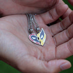 Marvel™ Deadpool & Wolverine BFF Necklace - Chrome / Set