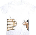 Big Hand Funny Squeeze White Men's t-shirt - S