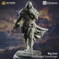 Big Iron, Soulforged Gunslinger (Male Warforged Fighter) - 32mm Scale