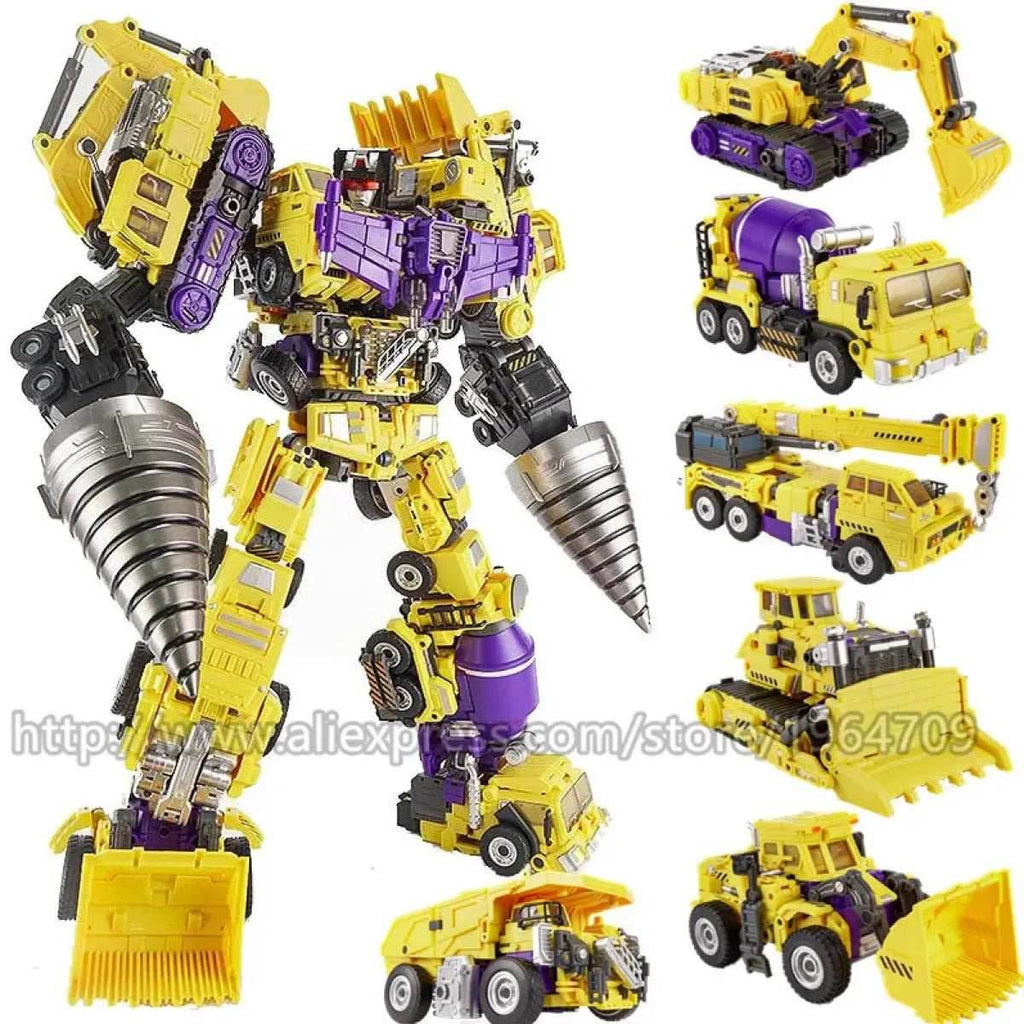 Jinbao 5-in-1 Big Transformation Predaking Anime Robot Action Figure - AOYI 8 IN 1