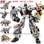 Jinbao 5-in-1 Big Transformation Predaking Anime Robot Action Figure - AOYI 8 IN 1