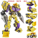 Jinbao 5-in-1 Big Transformation Predaking Anime Robot Action Figure - JINBAO Yellow 6 in 1 1