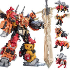 Jinbao 5-in-1 Big Transformation Predaking Anime Robot Action Figure - AOYI 8 IN 1
