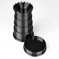 Black Castle Rotatable Folding Retractable DND Dice Tower with Dice Tray