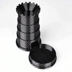 Black Castle Rotatable Folding Retractable DND Dice Tower with Dice Tray