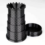 Black Castle Rotatable Folding Retractable DND Dice Tower with Dice Tray