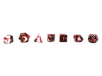 Black Cherry Swirl Dice Collection - 7 Piece Set - 