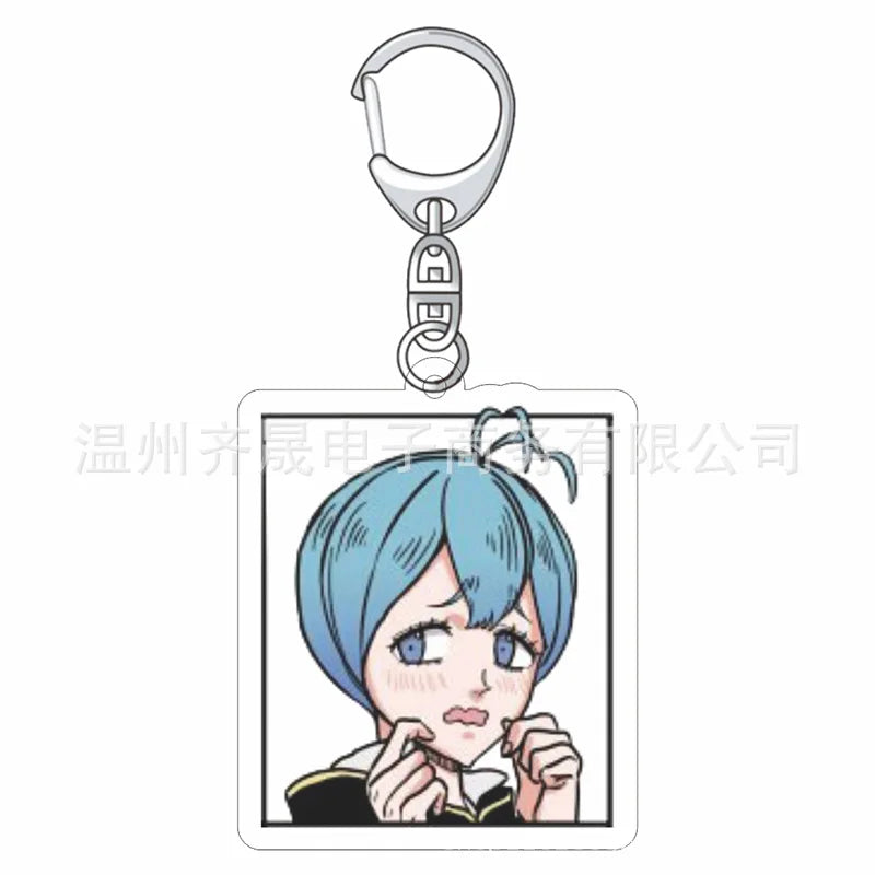 Black Clover Anime Fans Acrylic keychain Astayuno night see big Noel Fenlal keychain jewelry Fans gifts Car bag key chain