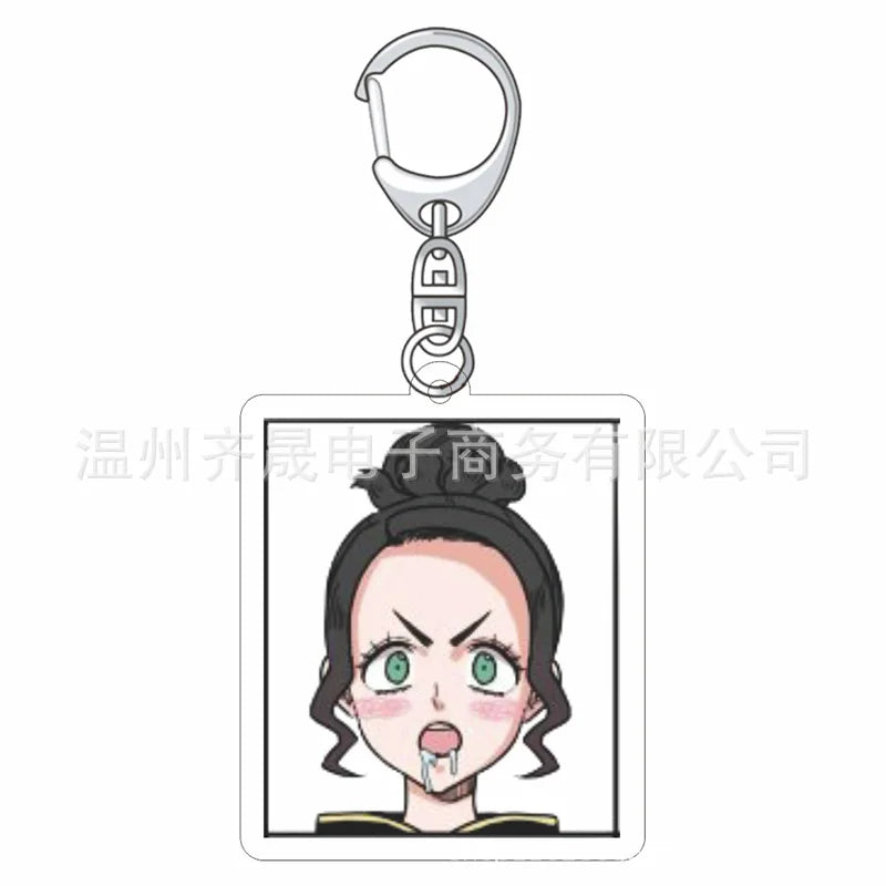 Black Clover Anime Fans Acrylic keychain Astayuno night see big Noel Fenlal keychain jewelry Fans gifts Car bag key chain