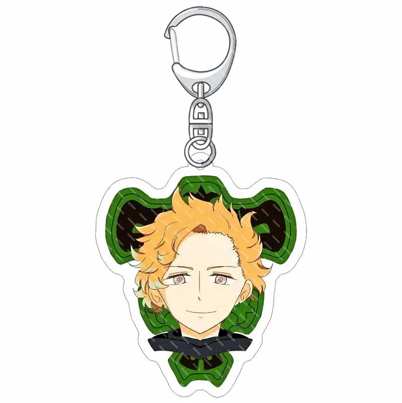 Black Clover Anime Fans Acrylic keychain Astayuno night see big Noel Fenlal keychain jewelry Fans gifts Car bag key chain