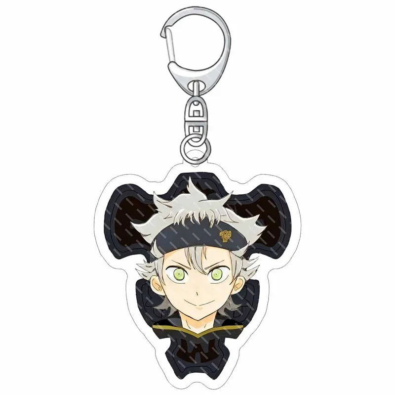 Black Clover Anime Fans Acrylic keychain Astayuno night see big Noel Fenlal keychain jewelry Fans gifts Car bag key chain