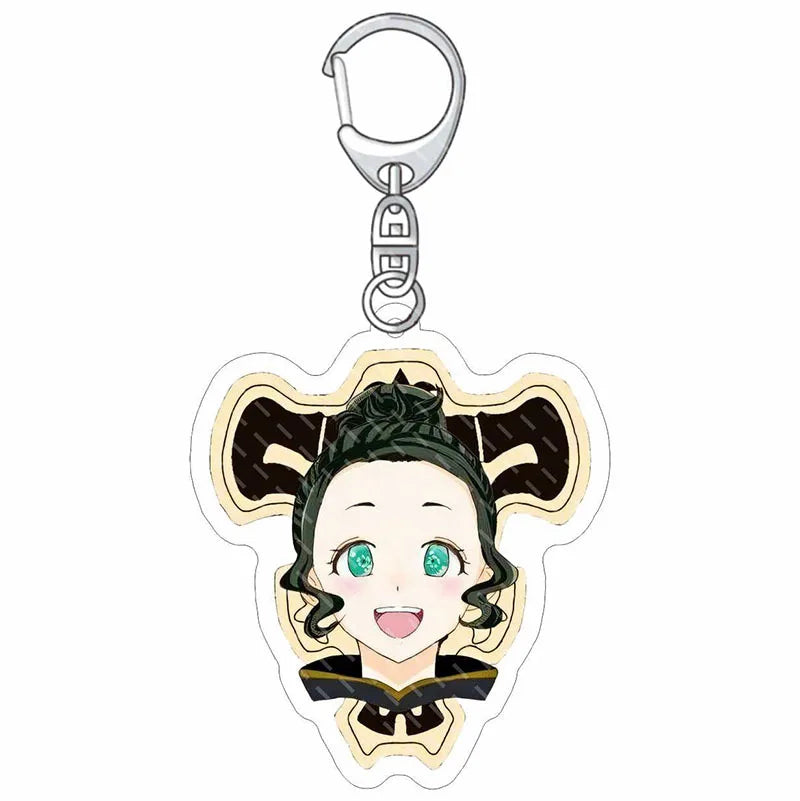 Black Clover Anime Fans Acrylic keychain Astayuno night see big Noel Fenlal keychain jewelry Fans gifts Car bag key chain