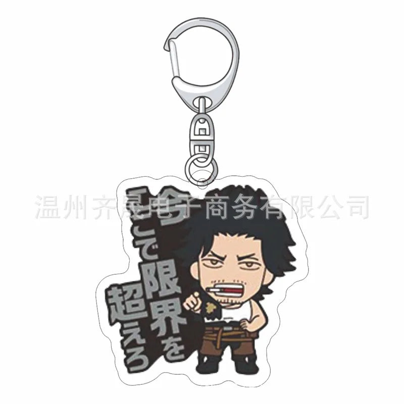 Black Clover Anime Fans Acrylic keychain Astayuno night see big Noel Fenlal keychain jewelry Fans gifts Car bag key chain