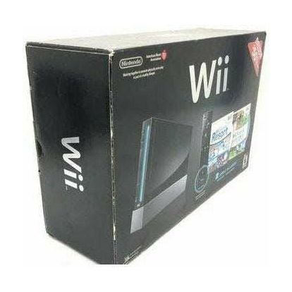 Black Nintendo Wii Console Wii Sports/Sports Resort Combo Original Box