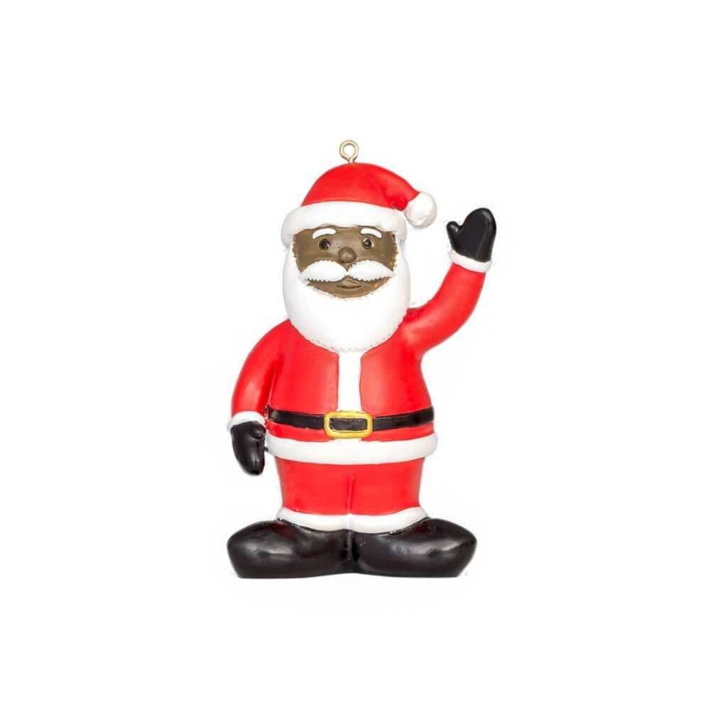 Black Santa Christmas Tree Ornament Decoration - 