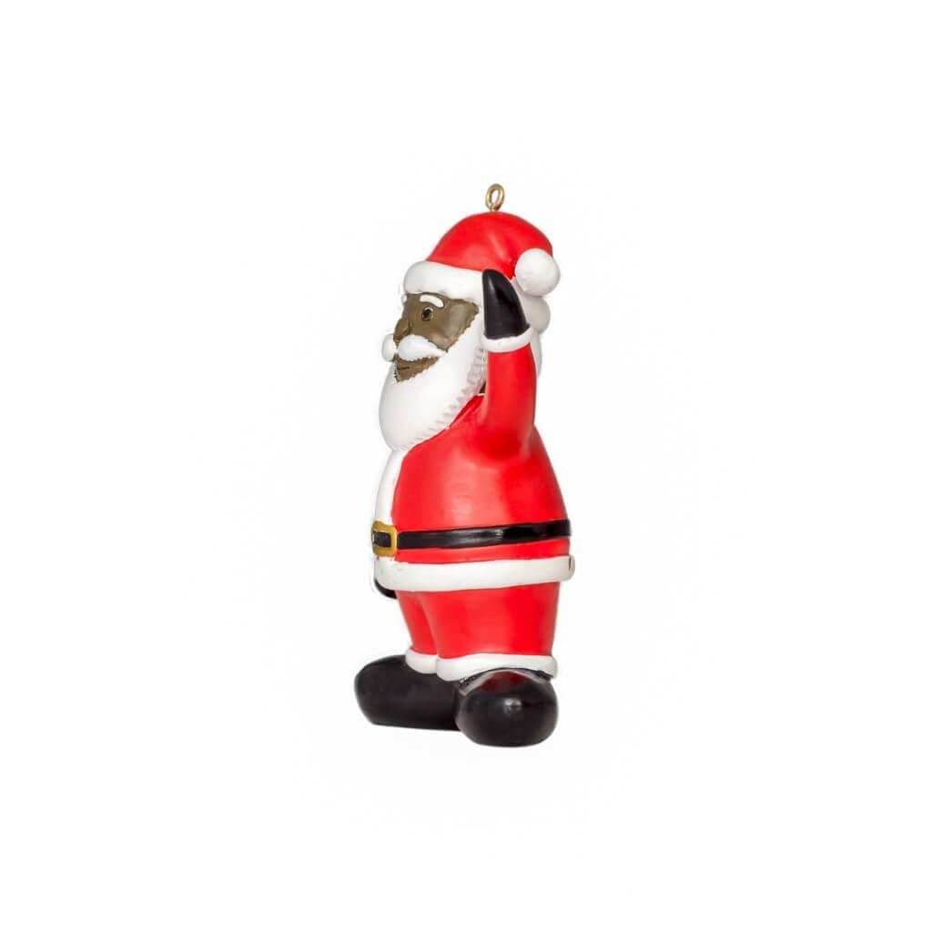 Black Santa Christmas Tree Ornament Decoration - 