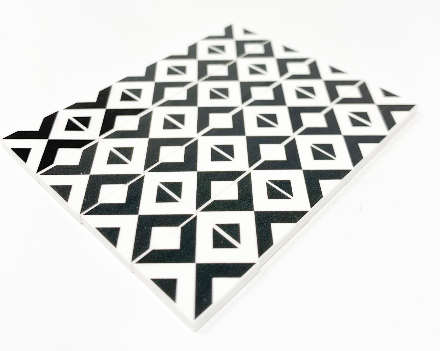 Black & White Kitchen / Diner Flooring - B3 Customs® Printed 2x2 Tile