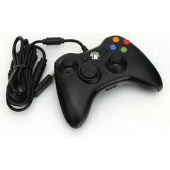 Black Xbox 360 Wired Official-Controller - Xbox 360