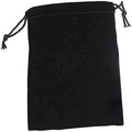 Velour Dice Bag (Large) Black - 