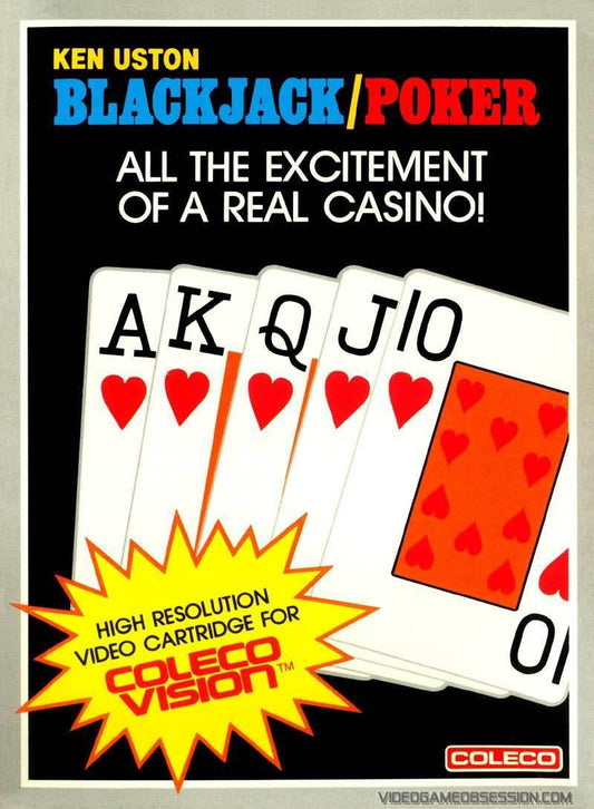 Ken Uston Blackjack-Poker (Colecovision) - Game Manual Only