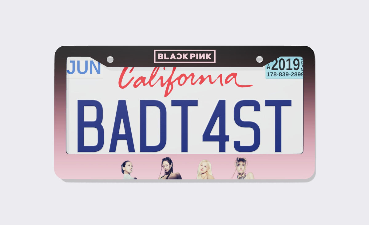 BlackPink Kpop License Plate Frame