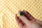 Pomeranian D20 Dice Buddy Enamel Pin