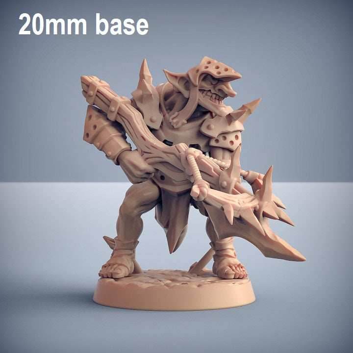 Blackrazor Warrior: Base Sculpt F (Male Hobgoblin) - With Helmet