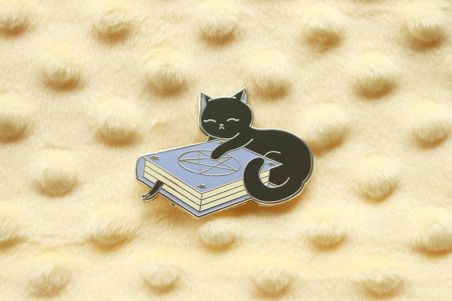 Spell Book Kitty Hard Enamel Pin