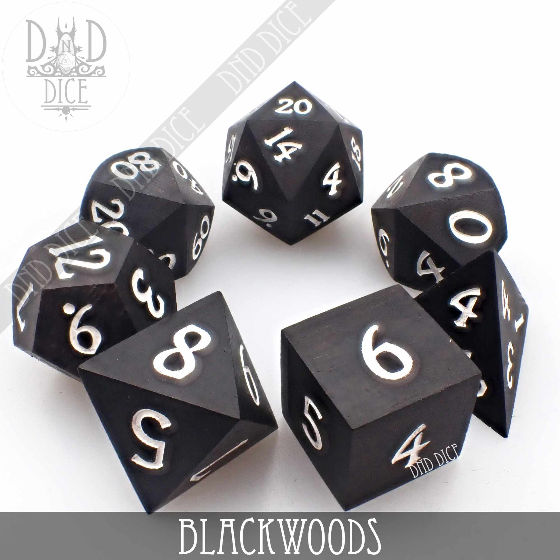 Blackwoods Wood Dice Set (Gift Box)