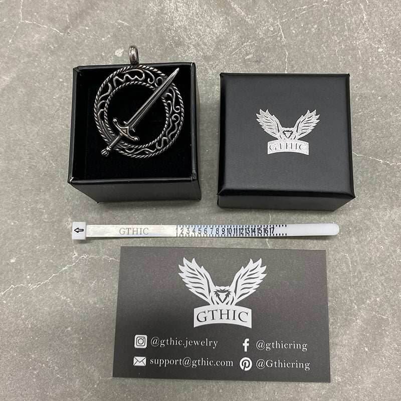 Blades Of Darkmoon Stainless Steel Pendant - Stainless Steel / Pendant Only