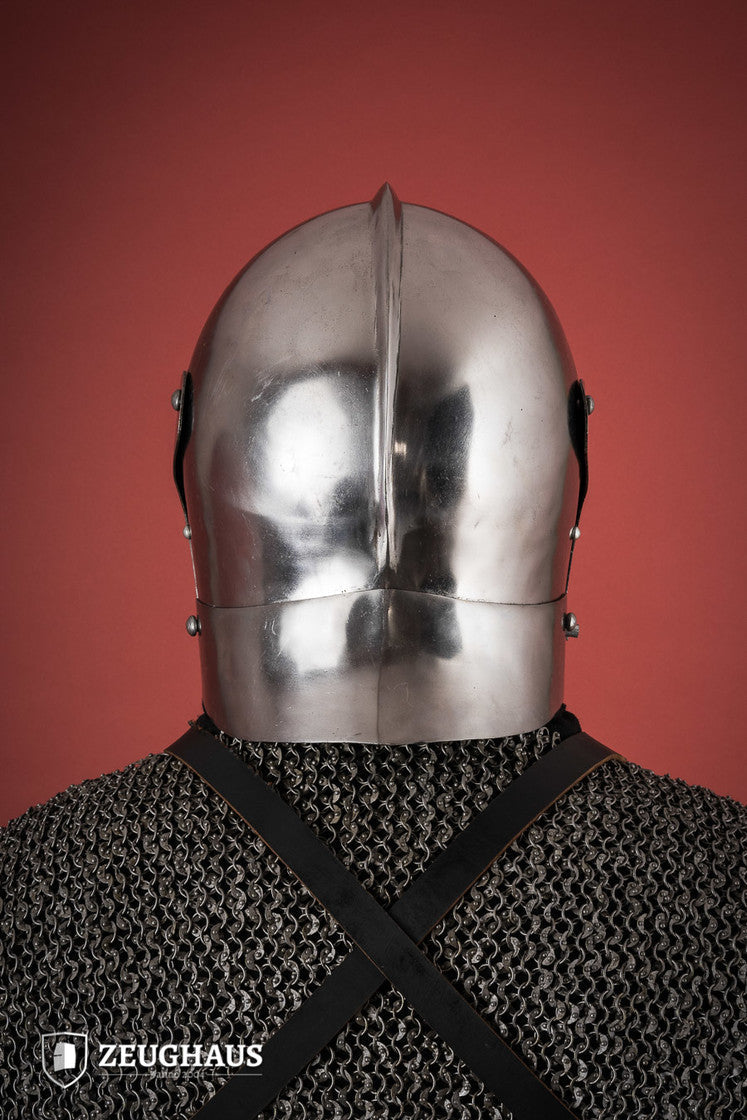 Bellows Face Sallet Helmet 1,6mm Polished