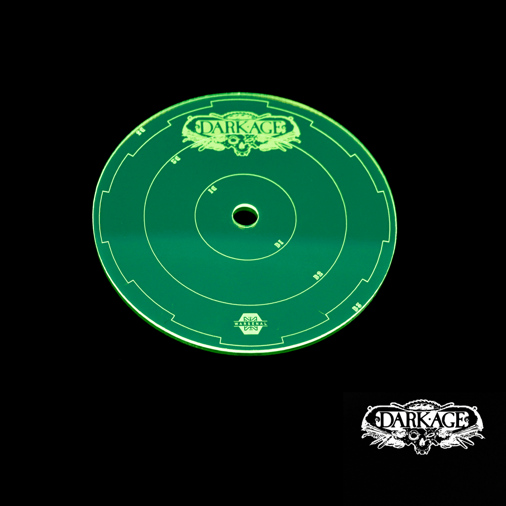 Dark Age Template Set - Fluorescent Green