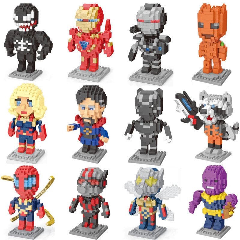 Block Cartoon  Marvel Avengers figures