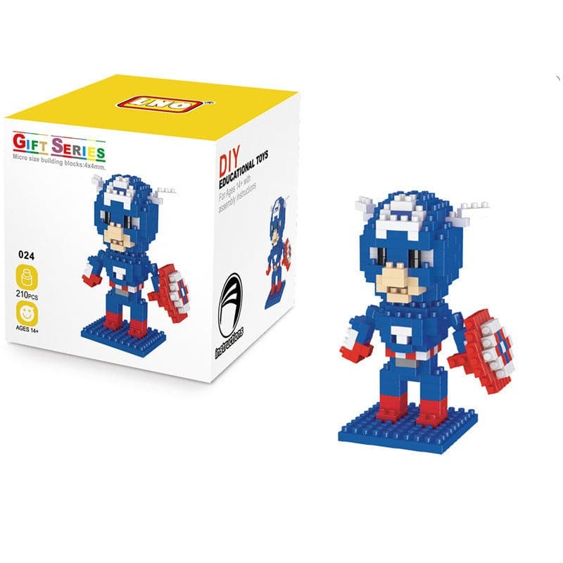 Block Cartoon  Marvel Avengers figures