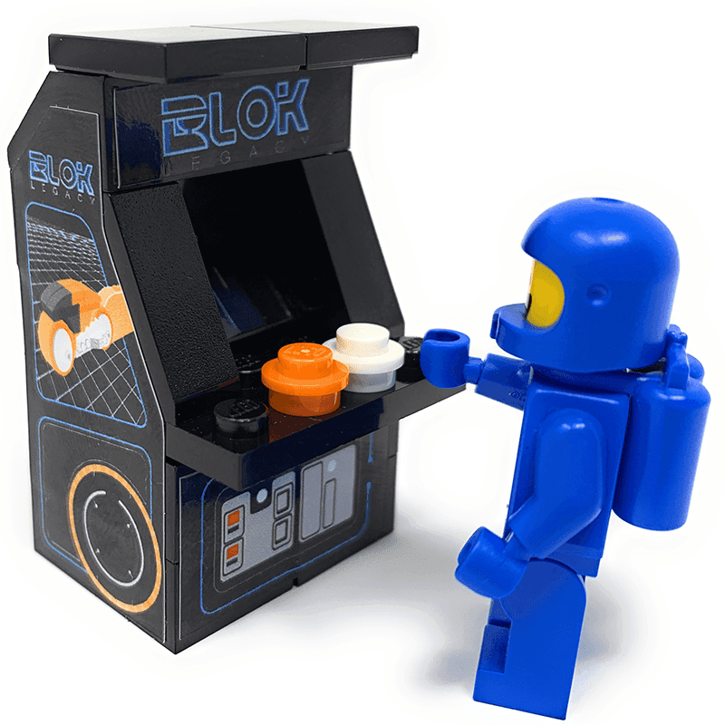 Custom BLOK Legacy Arcade Machine made using LEGO parts - 