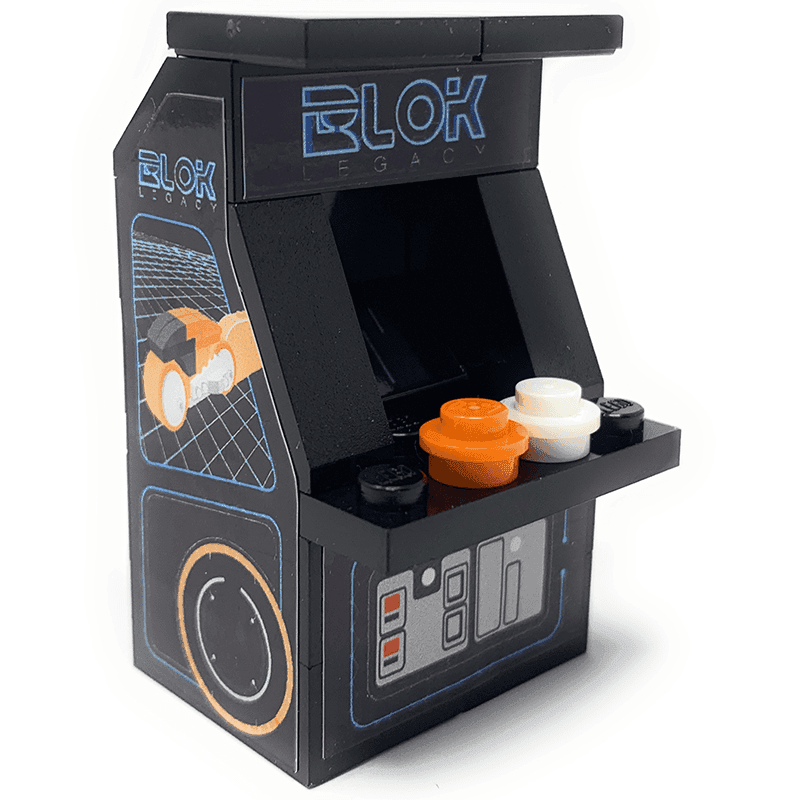 Custom BLOK Legacy Arcade Machine made using LEGO parts - 