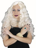 Seductress Costume Wig in Black or Blonde